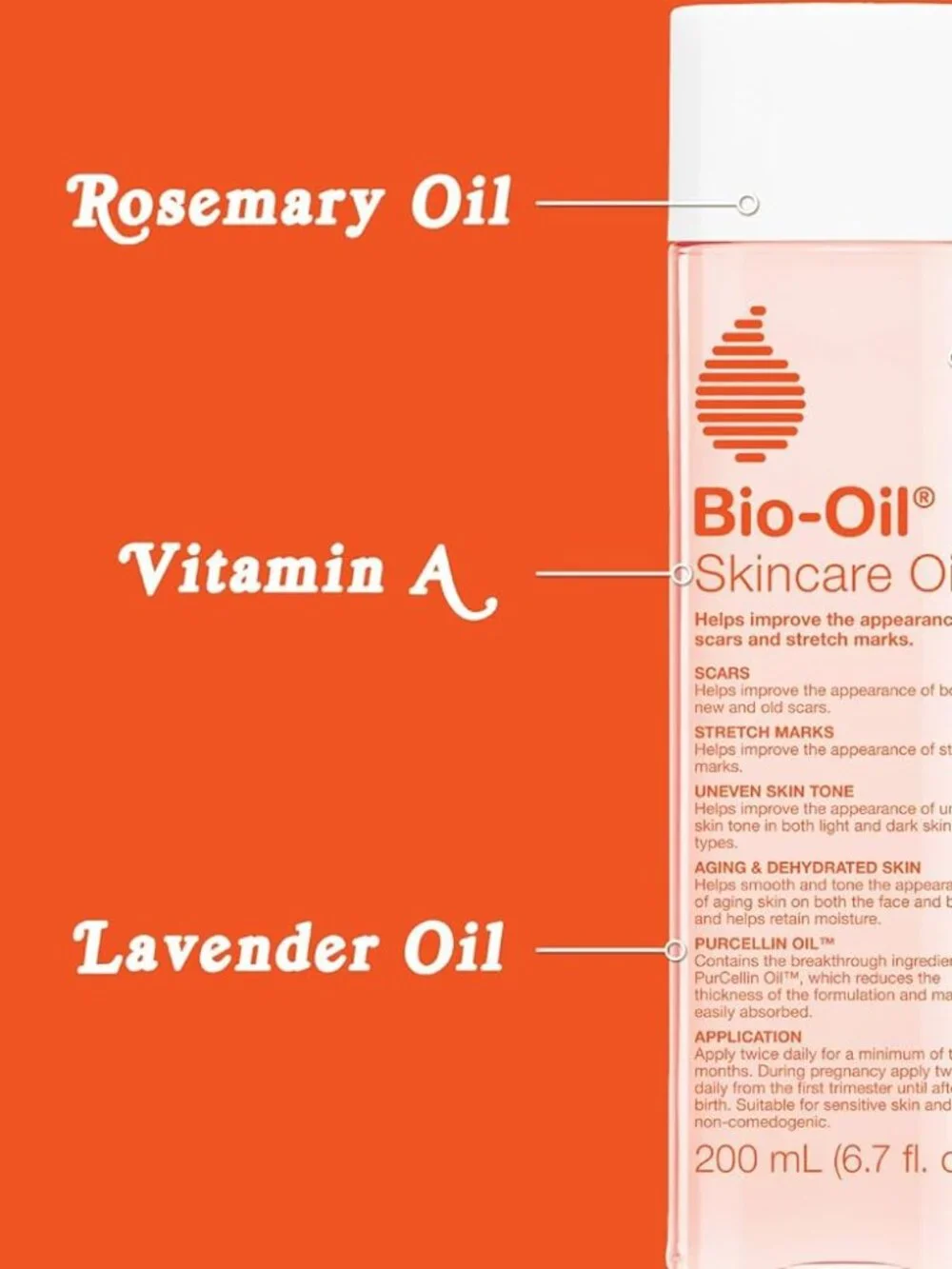 Bio-Oil Skincare Body Oil Serum, Face and Body Moisturizer with Vitamin E & A